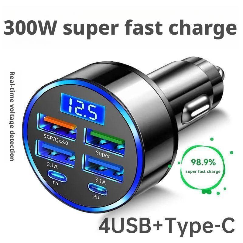 Type C Multiport Adapter - 300W PD Araç Şarj Cihazı 6