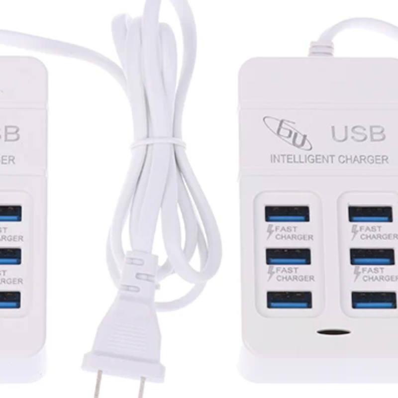 Type C Multiport Adapter - 1 Adet ABD Fişi 6 Portlu